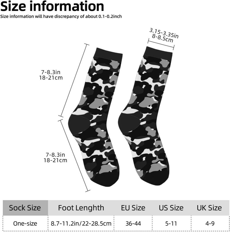Poream Novelty Funny Crew Socks, Cool Breathable Dress Socks Gift For Men Women - Image 3